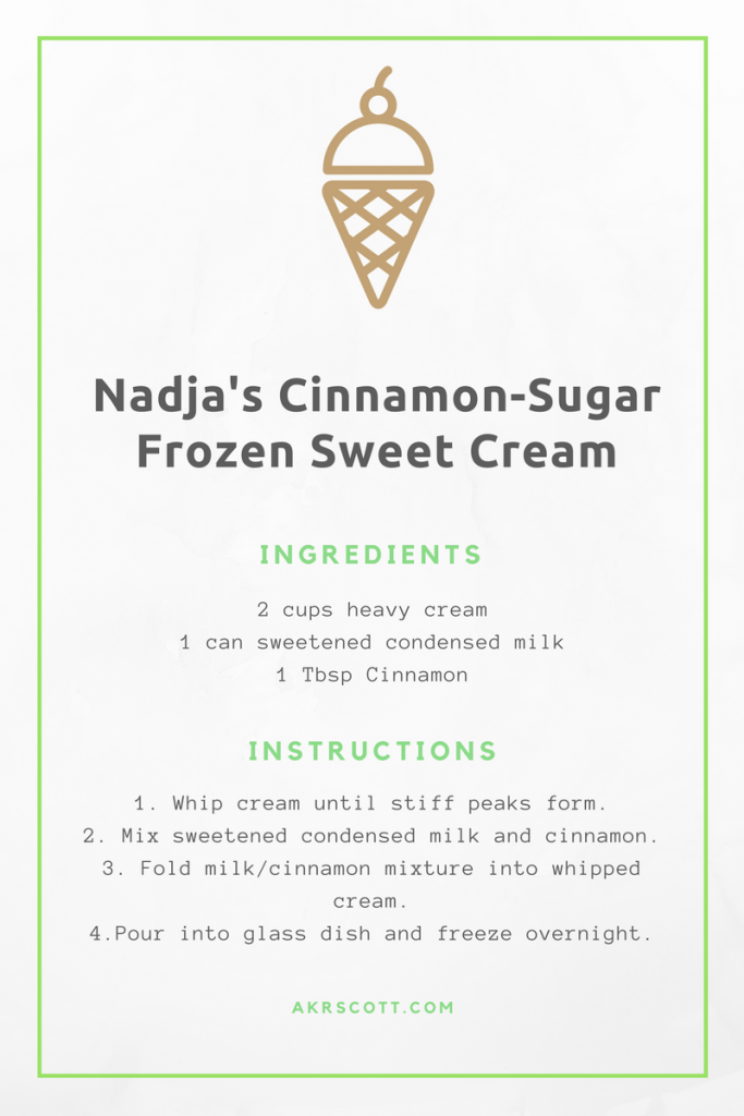 Frozen Sweet Cream Recipe